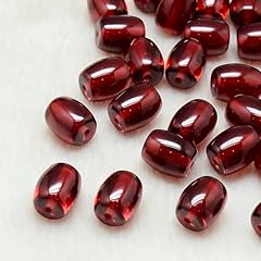 Dark Red Barrel Beads_50 pcs