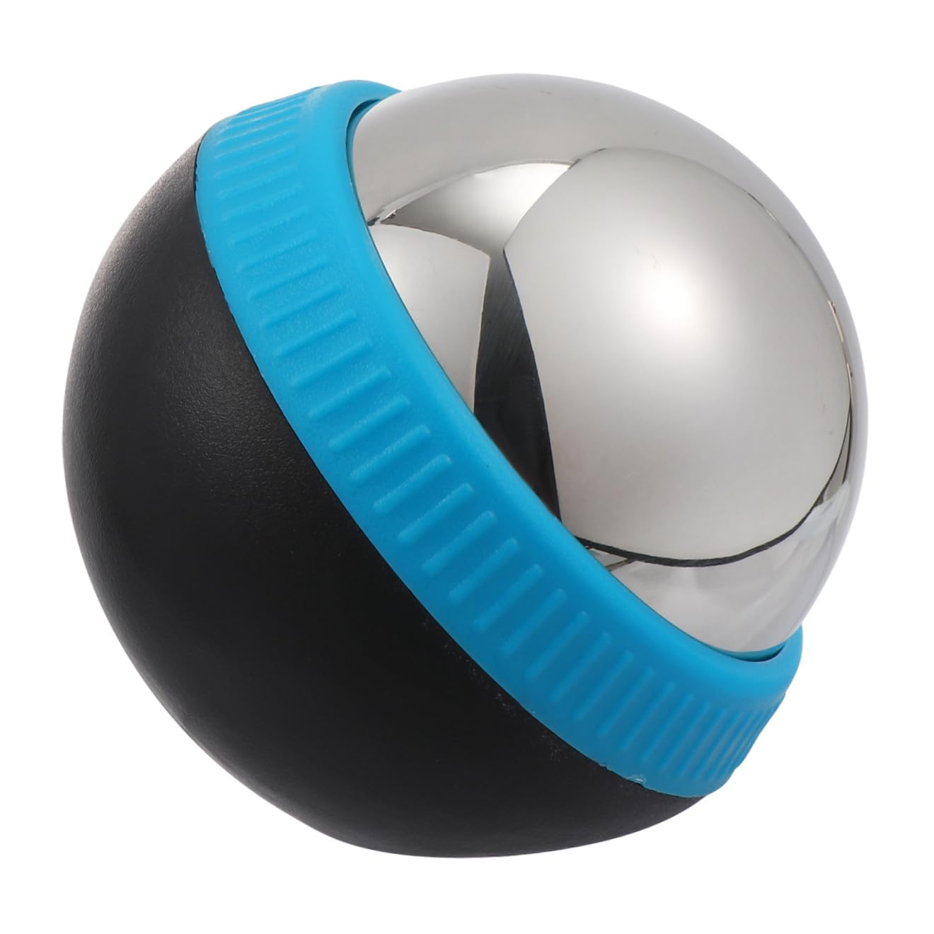 Edelstahl Massageball 1 Stück Blau mit 360-grad Rotation