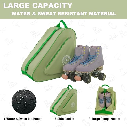 Image of HEXIFUL Skate Bag for Ice, Inline, Roller & Quad Skates - Kids & Adults
