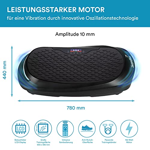 Skandika Vibrationsplatte V2500 mit Oszillationstechnologie | Curved Design, Oszillierende Frequenz, sehr leise, 30… – Bild 4