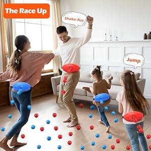 Party shaking swing balls game set for kids adultsbackyard family toy with 40 balls birthday st patricks games outdoors indoors bachelorette party games for boys and girls age 5 6 7 8 9  urban country home decor