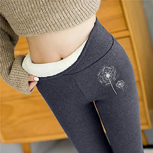 Thermoleggings Damen Gefüttert Lamb Frauen Warme Schlanke Hose Winter Lamm...