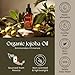 Gya Labs Organic Jojoba Oil for Hair & Skin - 100% Pure Natural Unrefined Jojoba Carrier Oil for Body, Ear Stretch, Nails, Makeup Remover & Facial Moisturizer (3.4 Fl Oz)
