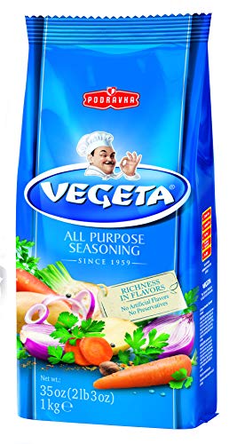 Podravka Vegeta Gourmet Seasoning and Soup Mix, 35 oz (1 kg) Bag