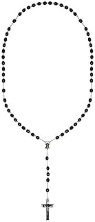 Nickle and Ceramic Rosary Beads Necklace Birthday Gift Irish Present