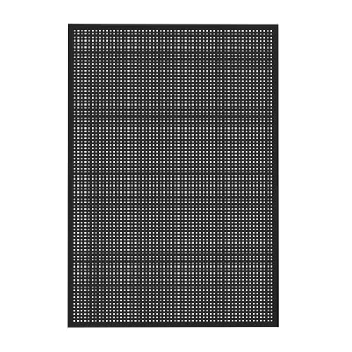 FXLKLUXE 有孔ボード スチール 自立 パンチングボード DIY自由な組み合わせ 穴径6mm 強力な耐荷重 縦置き収納 スペースを節約 お手入れ簡単 有孔ボド 洞洞板 パンチ穴の取り付け 玄関、キッチン、書斎、オフィスなどのシーンに適しています(黒,