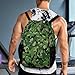 Lbacwy Fashion Camo Pattern Drawstring Backpack String Bag Sports Sackpack for Women Men Gym Yoga Travel
