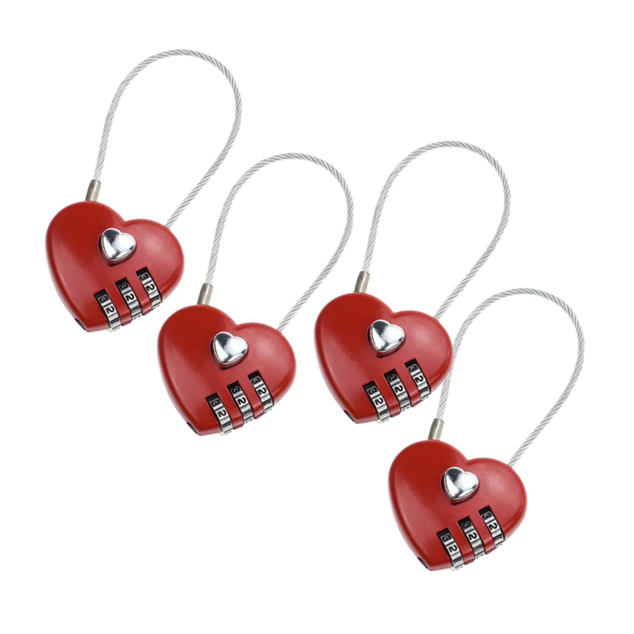 ABOOFAN 3 Set Di Lucchetti A Combinazione Doganale Per Valigie Lucchetti A Combinazione Facili Per Bagagli 4 Pezzi*3