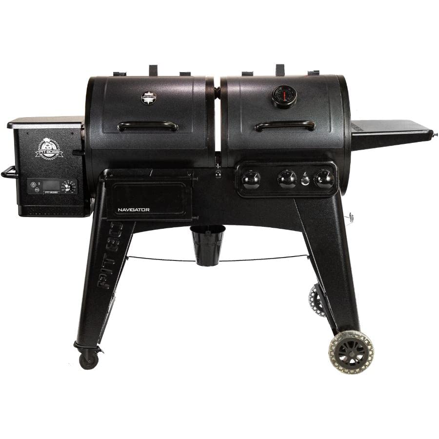 PIT BOSS Navigator Series Combo Grill - Wood Pellet & Propane - 1084 sq. in. - Black