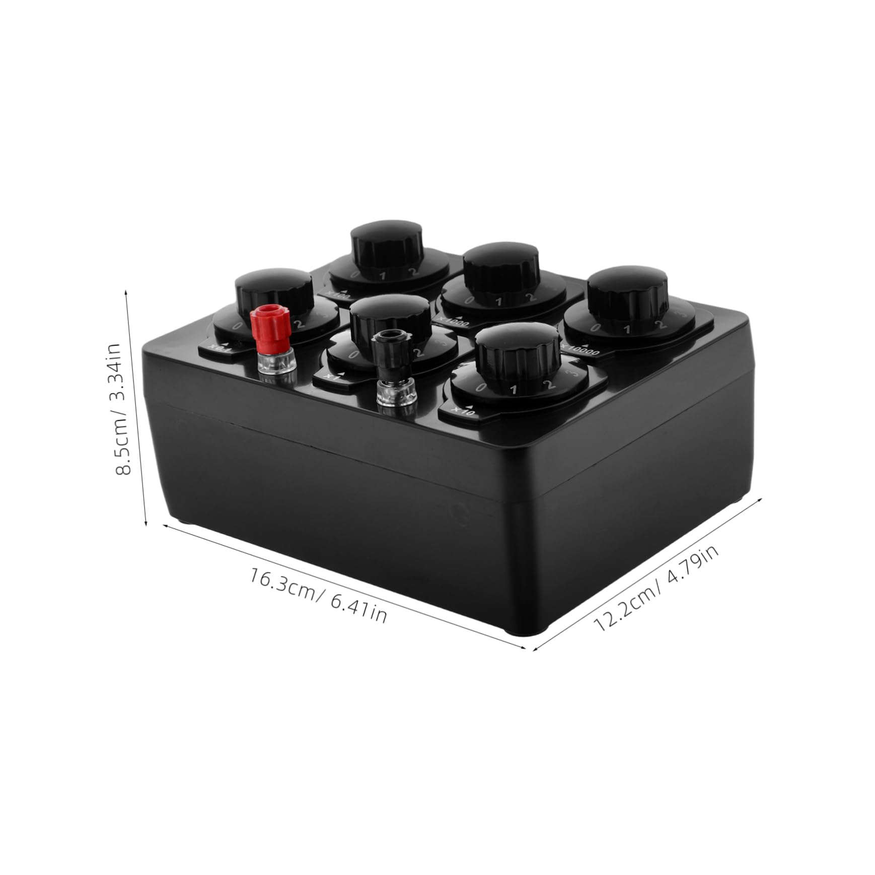 PRETYZOOM Caja De Resistencia Ajustable De Dígitos Ohmios Equipo De Laboratorio Para Experimentos De Física Eléctrica Herramienta De Laboratorio Para Estudiantes