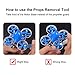 BETAFPV 16pcs 31mm 4-Blade Props Tiny Whoop Propellers with 1.0mm Shaft Removal Tool for Beta65X etc