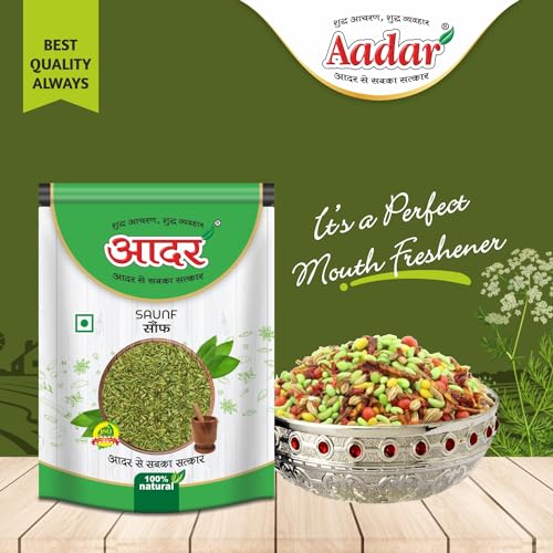 Image of Aadar Whole Fennel Seeds 50gm x 3 Pack, Natural and Flavourful Sabut Lakhnavi Saunf (Combo) for Culinary Delights 150gm