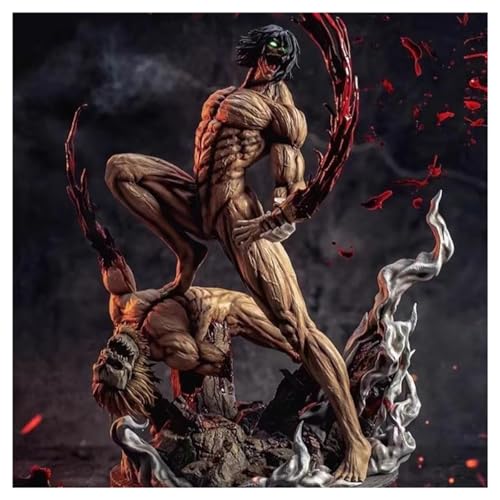 エレン・イェーガー フィギュア 1/6スケール高さ約29 cm PVC&ABS製 進撃の巨人 変身状態 人形 塗装済み完成品 デコレーション 模型 車飾り 装飾 彫像 置物 アニメ周辺 コレクションのサムネイル