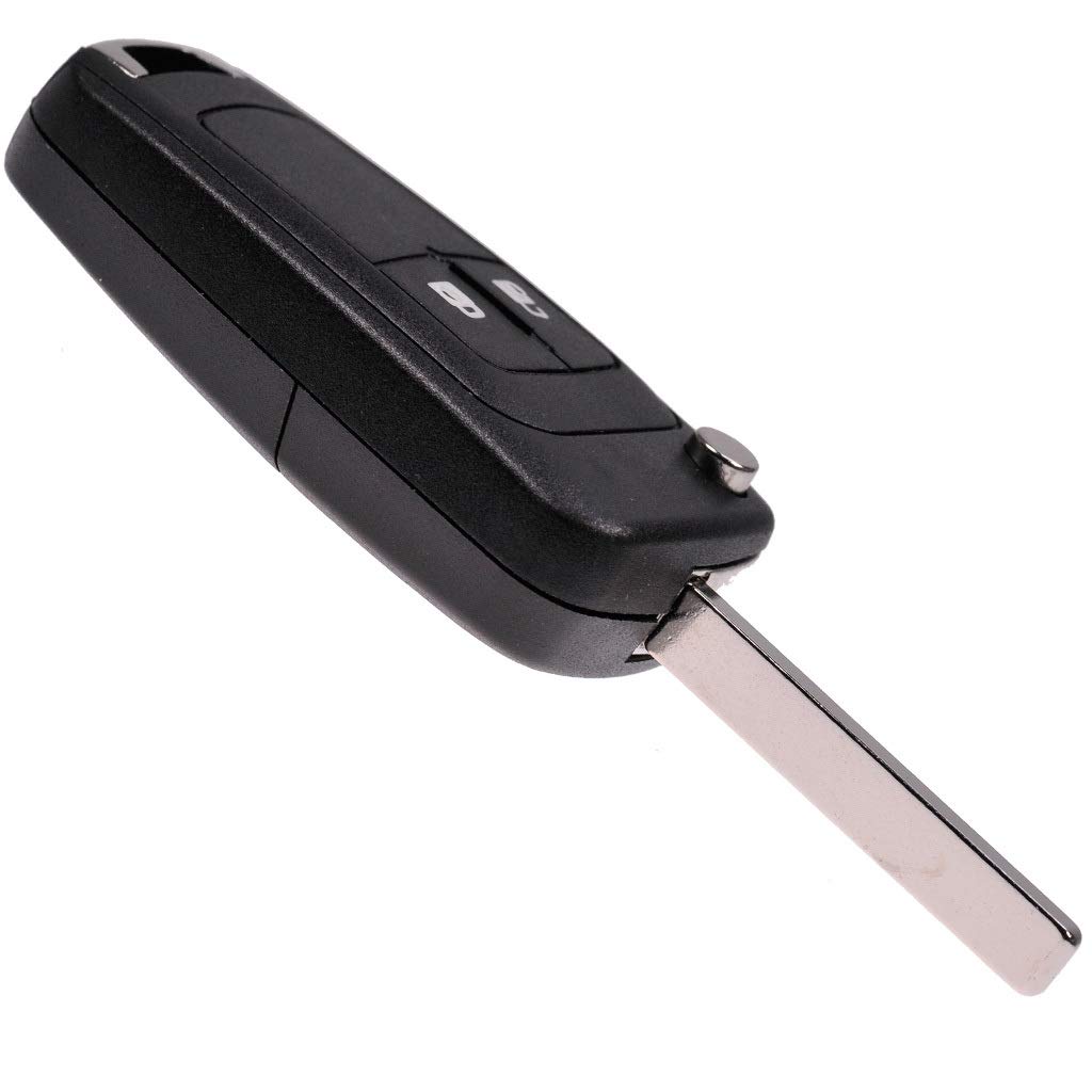 Guscio Telecomando Chiave Opel – 2 Pulsanti, Modello HU100, Compatibile Con Corsa D, Astra H, Zafira B + Batteria Inclusa - 2