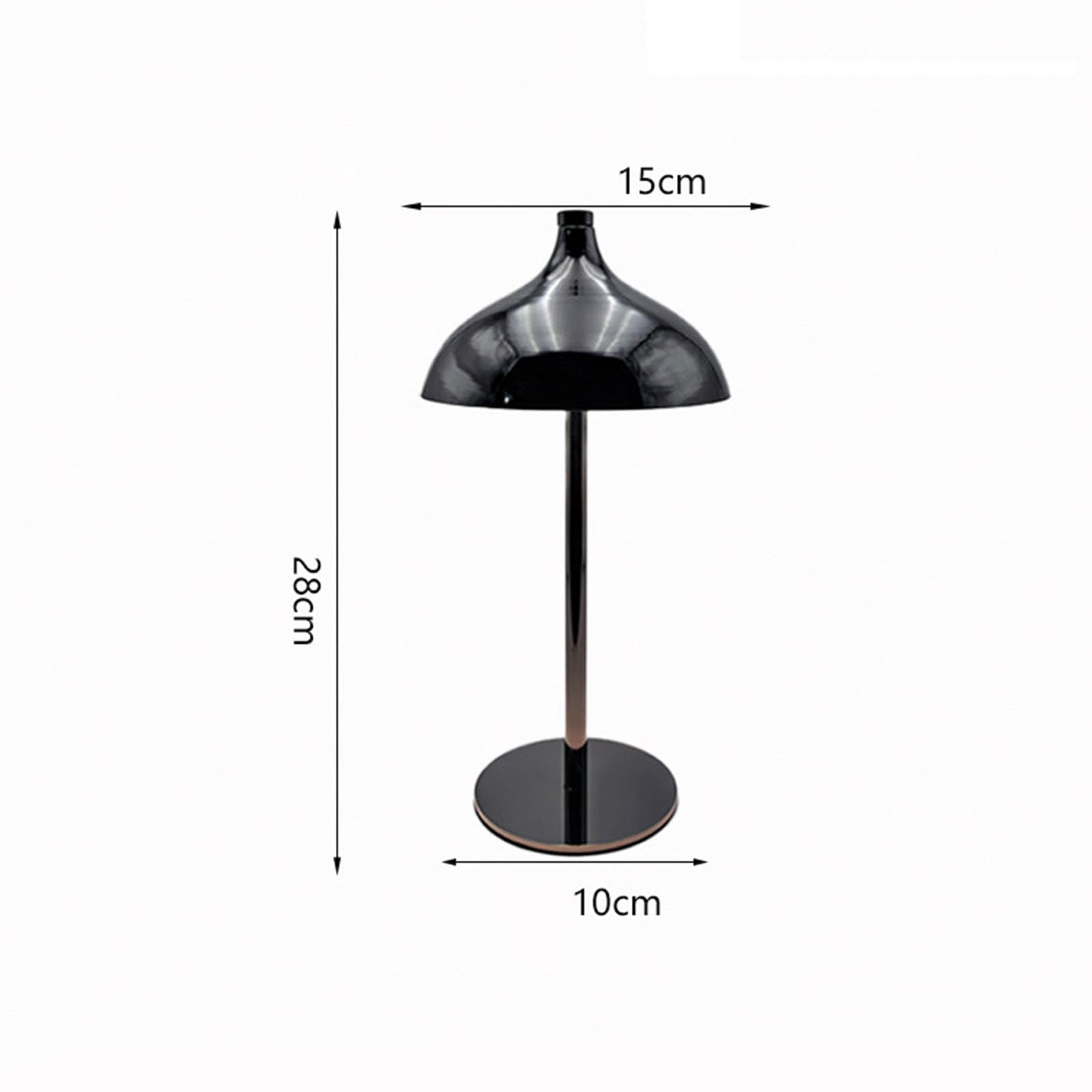 Lampada floreale touch control con design portatile e USB, Silver