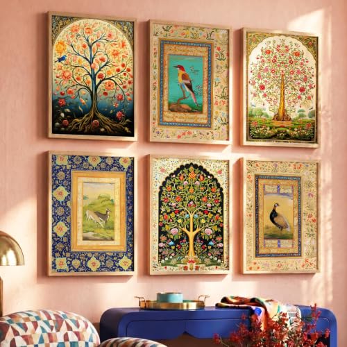 Image of kotart Premium Digital Paintings with Frame for Home Decoration - Painting for Living Room Bedroom Office Room Decor - Painting for Wall Decoration - Pack of 6 (Art 4)