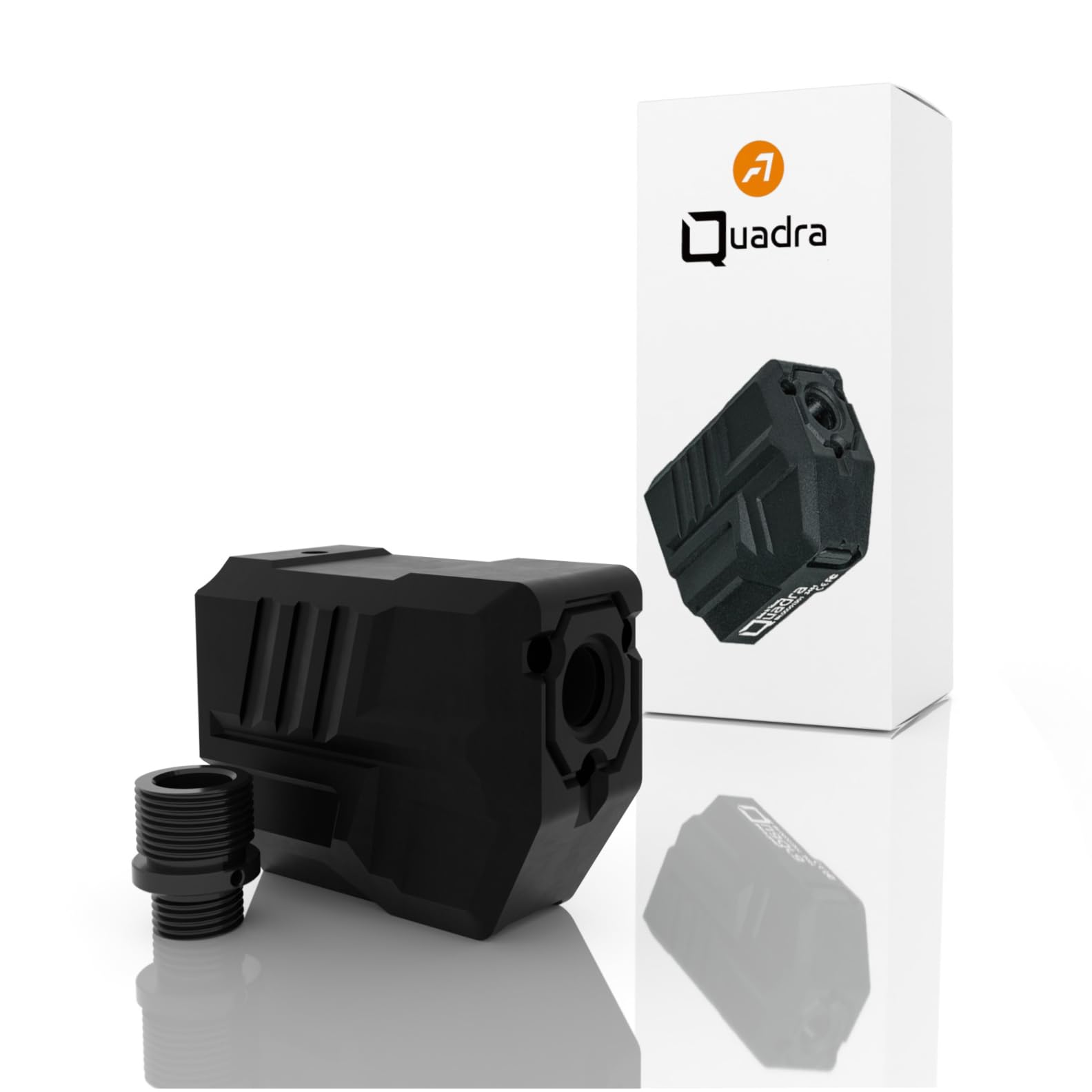 ACETECH Unidad de trazador de aire Quadra con modo flash, diseño cuadrado compacto para rosca CCW de 14 mm, incluye adaptador CW de 11 mm