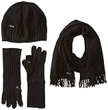 Calvin Klein Women's Beanie Glove and Scarf Three-Piece Set
