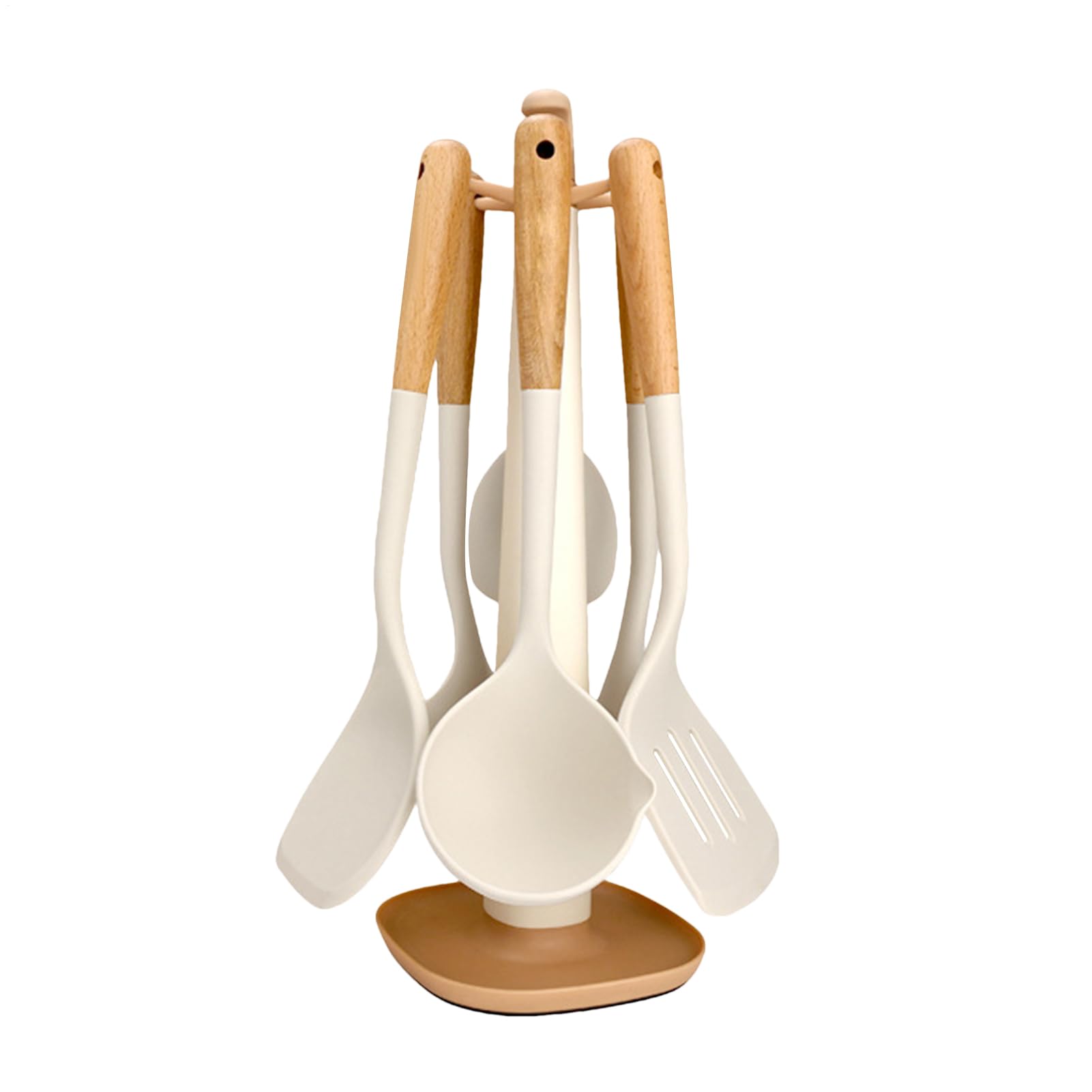 Set espátulas cocina Silicona Antiadherente Resistente Al Calor | set utensilios cocinar Para Hornear Freír Servir Preparar Alimentos Cuencos Accesorios Menaje Gadgets Cocina Aire Libre