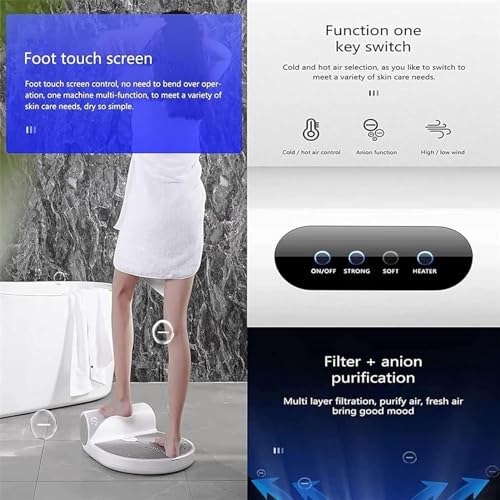 Secador de cuerpo completo, máquina de secado de baño impermeable con panel táctil 3