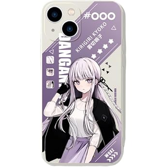 Danganronpa Smartphone Case Kyoko Kirikiri Komonaga Tou Nanai Chiaki Eanoshima Shield Mono Bear Birthday iPhone 16 Mobile Cover iPhone 15 iPhone 14 Full Protection Compatible with Many iPhone Models