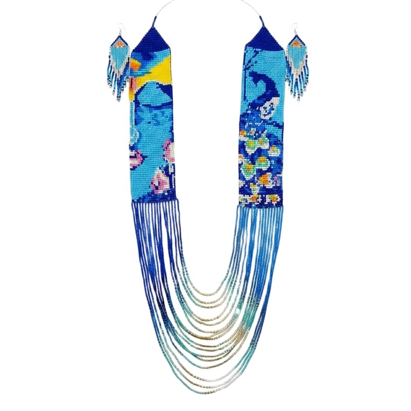 Joyería tradicional ucraniana LKBEADS en set de regalo para cumpleaños