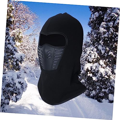Máscara de Esquí para Hombres Balaclava Caliente Gorro de Protección para Snowboard y Deportes al Aire Libre Antiviento para Ciclismo Negro miniatura 3