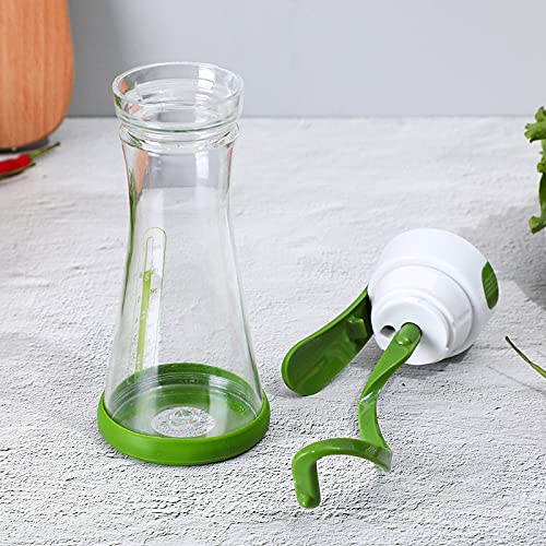Funming Mélangeur manuel à vinaigrette en plastique pour salade, vinaigrette, vinaigrette - Shaker pour mélanger la salade, le café, les jus de fruits et autres boissons (310 ml)