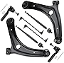 8PCS Front Lower Control Arms K620066 K620065 for 2009-2012 Dodge Caliber 2007-2017 Jeep Compass Patriot w/ Ball Joint Suspension Kit K80258 EV80645 ES800408