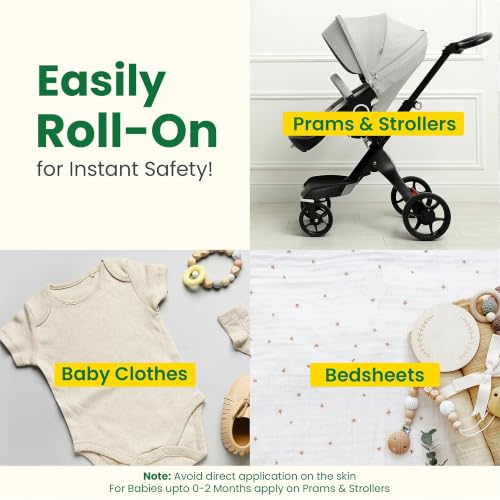 Image of Mother Sparsh Natural Mosquito Repellent Fabric Roll-on for Babies-12ml, DEET Free 3-Way Protection from Mosquitoes, Fleas and Ants