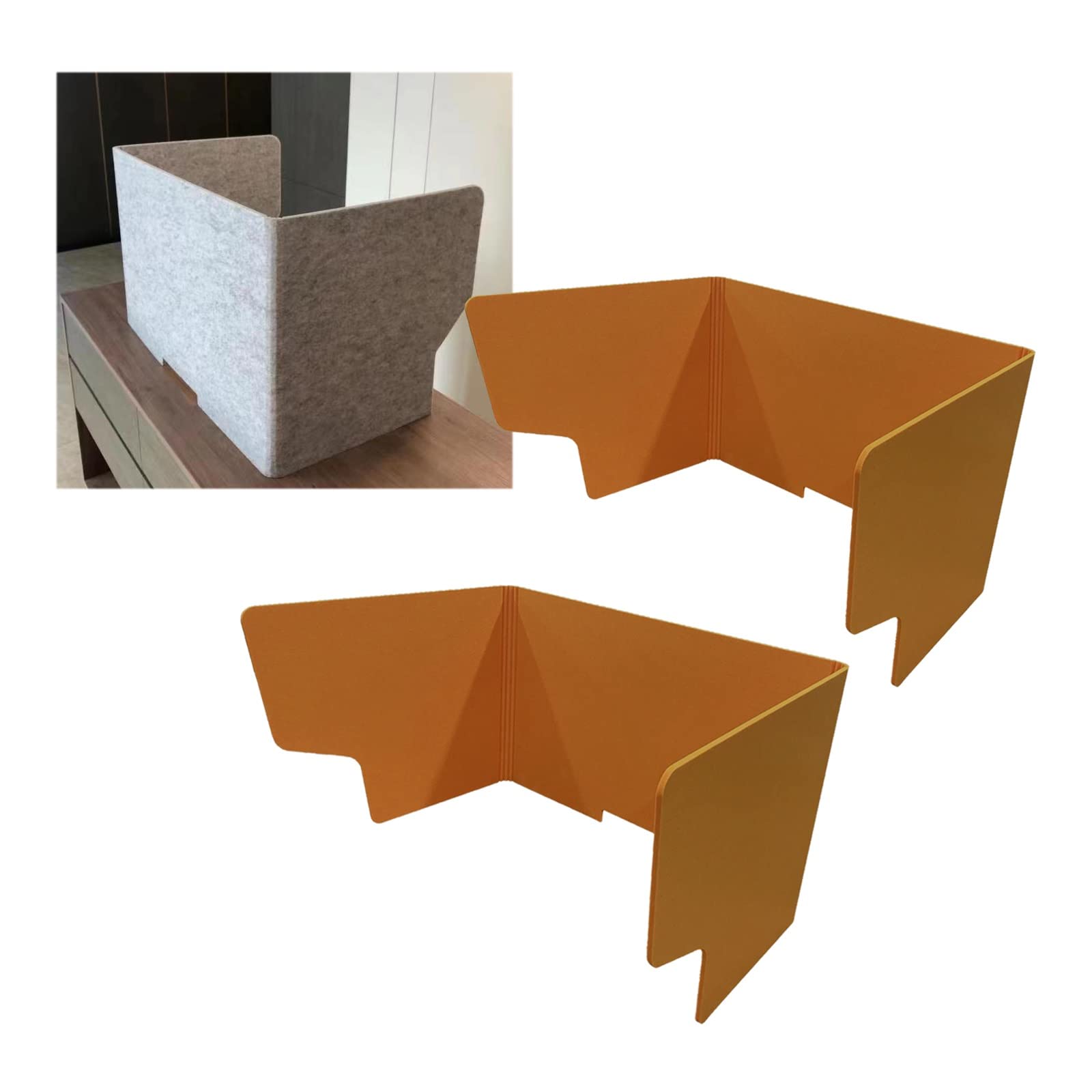 HJYCLFAZU Acoustic Desk Divider 2Pack Soundproofing Privacy Shields 24x31x39cm Foldable Partitions for Office & School Effective Noise Reduction Distraction Control