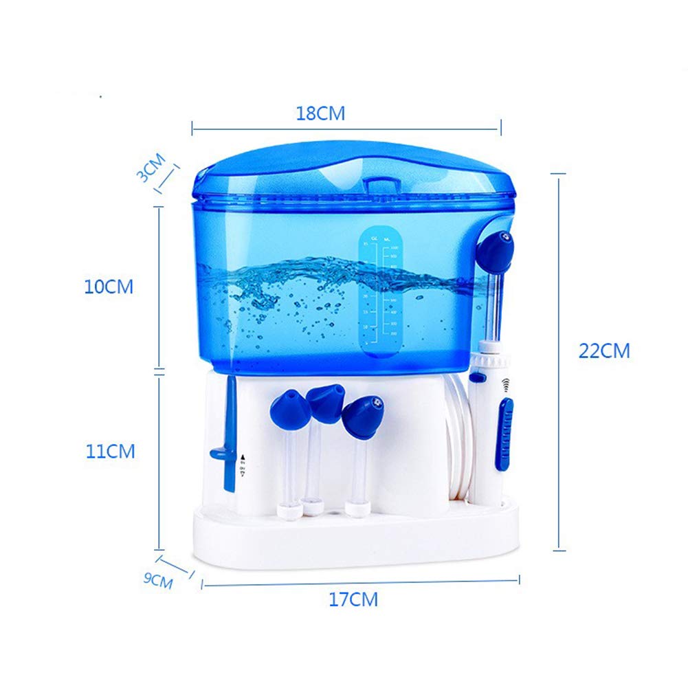Sistema de irrigación Nasal, Limpiador eléctrico de Nariz, Sistema de Cuidado Nasal, Ajuste de 10 velocidades, Tanque de Agua de 600 ml, para sequedad Nasal, Nariz líquida