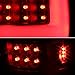 AKKON - For 2004 2005 2006 2007 2008 Ford F150 LED Tube Black Tail Lights Brake Lamps Replacement Set
