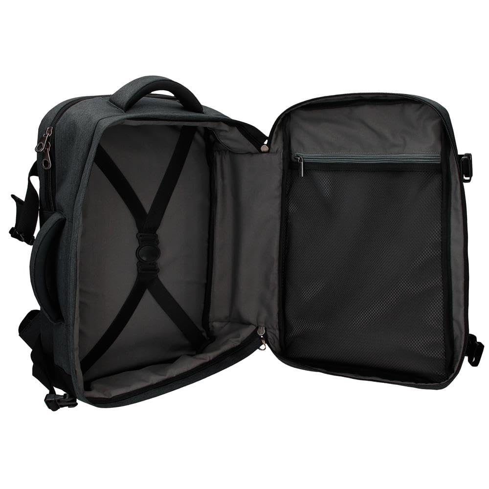 Pepe Jeans Jarvis Maleta de Cabina Verde 25x40x17 cms Piel Sintética y Poliéster 17L 1 kgs Equipaje Mano by Joumma Bags