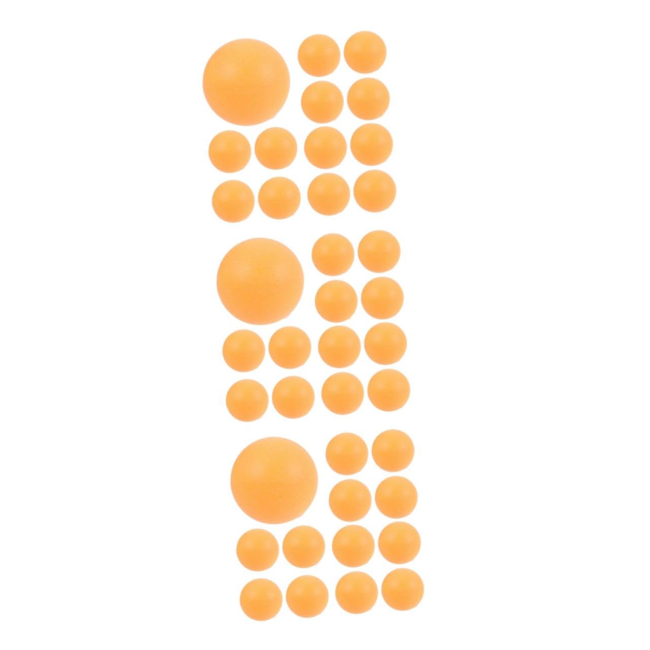 Totority 3sets 50pcs Punch Table Tennis Balls for Adults Durable Training Balls for Games for Home School and Stadium Use Design 50pcs*3