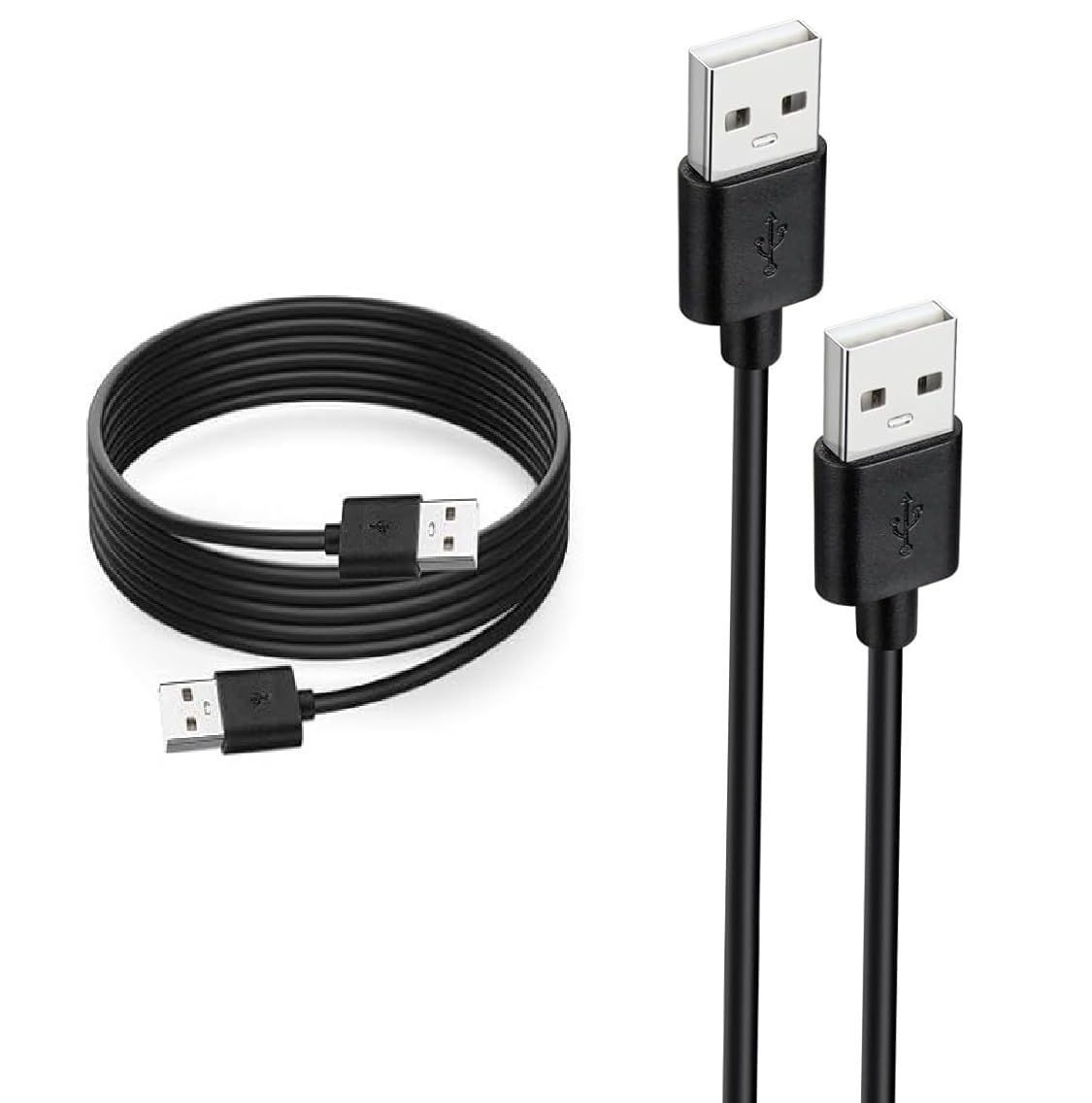 JGD PRODUCTS USB 2.0 Male to Male Cable - Data Transfer for Hard Drive, Laptop, DVD Player, USB Hub, Monitor, Camera, Set Top Box (Black)-picture-34
