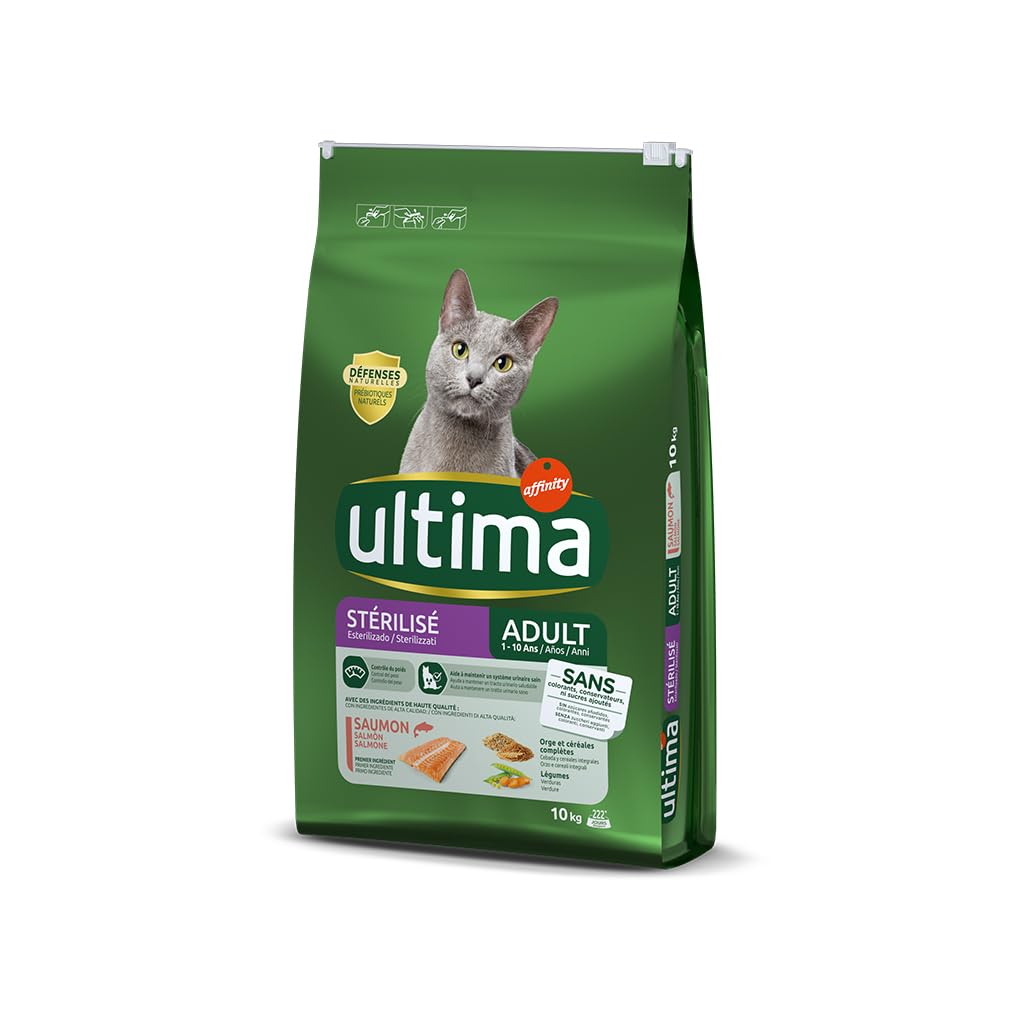 Ultima Sterilizzato Adult Salmone - Cibo secco per gatti - 10 kg