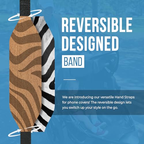Switchbands Customizable Universal Phone Grip Strap | Reversible Phone Hand Strap for Phone Cases as Phone Loop Holder| Secure handling by Comfortable Phone Strap - Wild Stripe Switchbands Customizable Universal Phone Grip Strap | Reversible Phone Hand Strap for Phone Cases as Phone Loop Holder| Secure handling by Comfortable Phone Strap - Wild Stripe