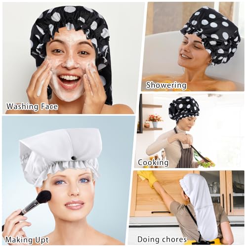 Bonnet de douche pour tresses et dreadlocks (Lot de 2) - Version longue imperméable
