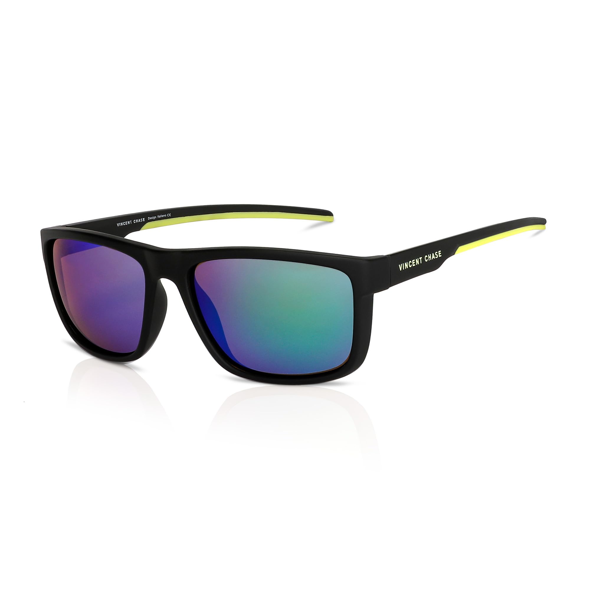 By Lenskart | Full Rim Rectangle Stylish Sunglasses | Polarized And Uv Protected | For Men And Women | Vc S14122