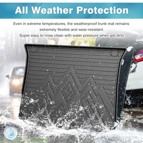Image of Mixsuper Custom Fit for Cargo Liner 2011-2021 Jeep Grand Cherokee All Weather Durable Odorless Rear Trunk Liner Cargo Mat Black
