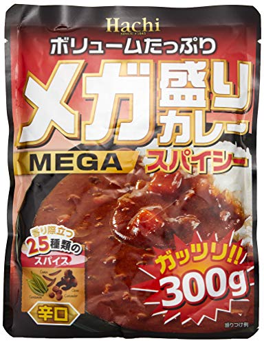 ハチ食品 メガ盛りカレースパイシー辛口 300g ×10袋