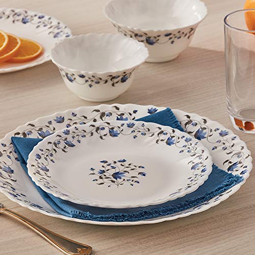 Image of Larah by Borosil Helena Opalware Dinner Set, 6 -Piece, White