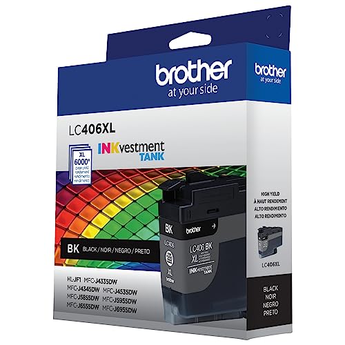Image of Brother LC406XLBK High Yield Black -Ink -Cartridge,(Pack of 2)