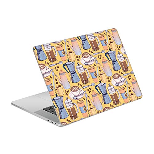 Skin vinyle MacBook Pro 15.4 autocollant protection A1707 A1990 Amour De Café jaune