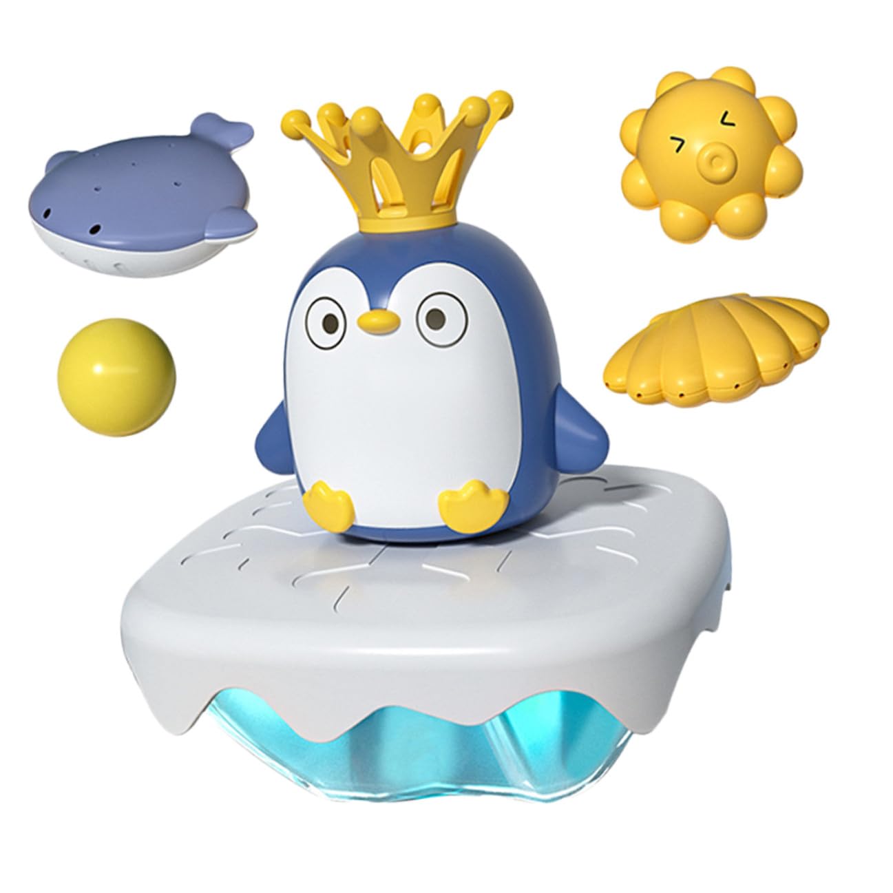 Juguete de Baño Pingüino Eléctrico Aspersor, ABS, 1 Set