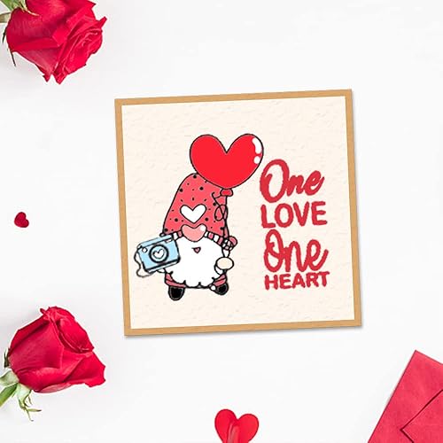 Miniatura 4 de Hying Gnomos de amor para el día de San Valentín sellos transparentes para hacer tarjetas globos de flores bicicletas sellos de goma transparente