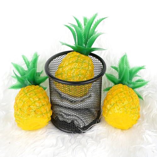 Askinds 3 Pcs Fake Pineapple Artificial Fruit Mini Plastic Lifelike Fruit For Home Cabinet Table Party Kitchen Wedding Decoration Photography Prop thumb #3