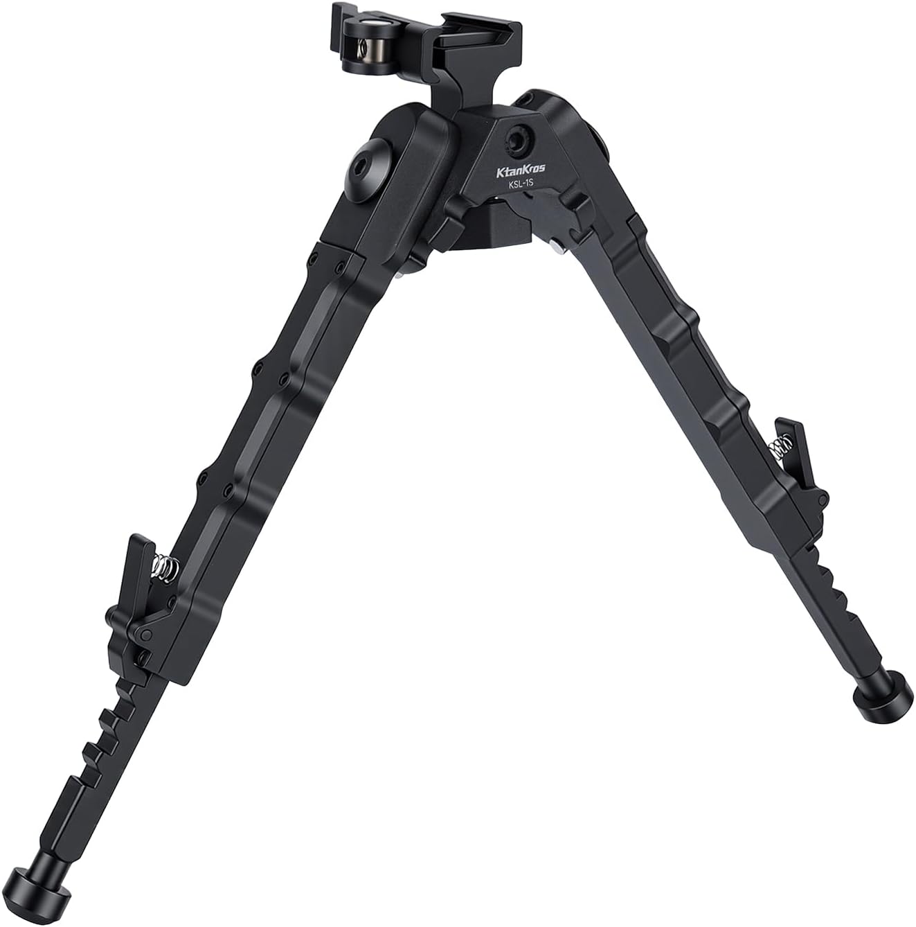 KSL-1S Rifle Bipod with Tilting Swivel Base – Adjustable Arca-Style Compatible Bipod for Hunters and Outdoor Shooting