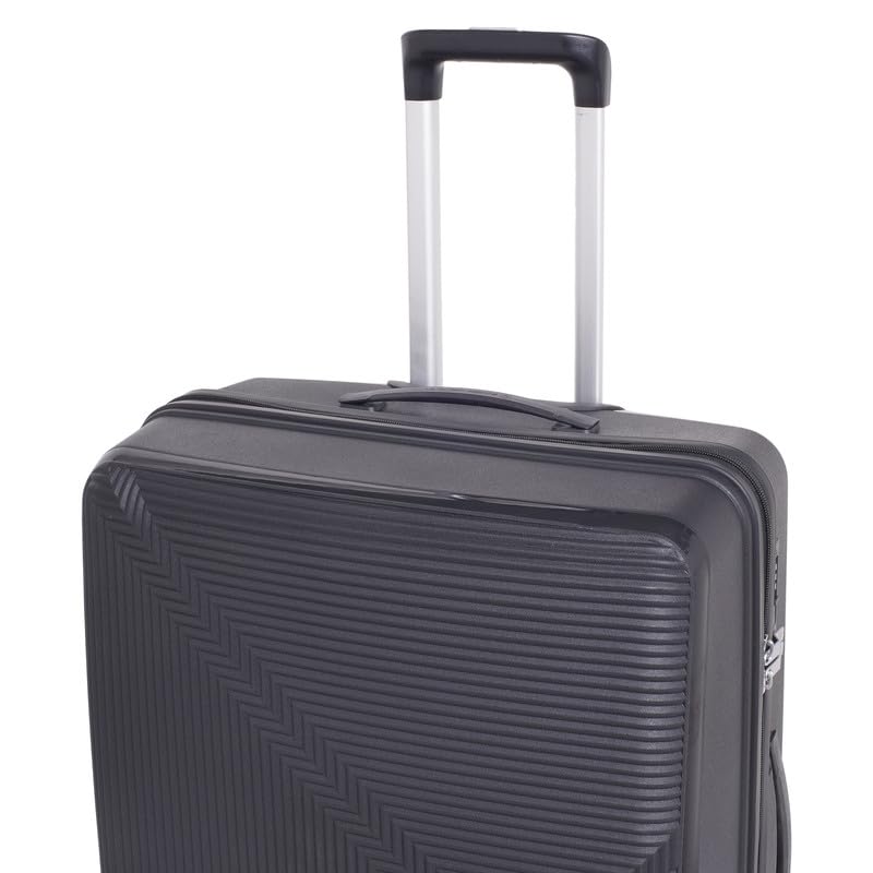 Image of SWISS MILITARY Maze 75CM Hard Trolley Bag, 106L Large Polypropylene Luggage, TSA Lock, 360 Dual Wheels, Anti-Theft Zipper, Branded Interior, Strong Handle, Long Trip Travel Suitcase, 5-Year Warranty